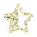 Perfectionism Word Cloud Royalty Free Stock Photo