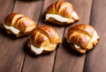 Perfectly browned and crispy homemade croissants, perfect for a special breakfast or brunch