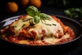 A perfectly cooked and breaded chicken cutlet smothered in tomato sauce and melted cheese, highlighting the classic Italian dish.