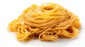 Freshly Made Strands of Spaghetti Pasta Royalty Free Stock Photo