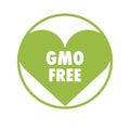 GMO free eco  sign concept abstract picture. Business artwork vector graphics Royalty Free Stock Photo