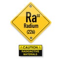 Radioactive periodic elements Radium, corporative business concep artwork Royalty Free Stock Photo