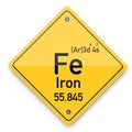 Iron periodic elements. Business artwork vector graphics