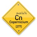 Copernicium periodic elements. Business artwork vector graphics