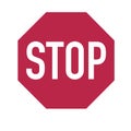 Stop road sign concept abstract picture. Business artwork vector graphics Royalty Free Stock Photo