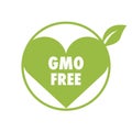 GMO free eco  sign concept abstract picture. Business artwork vector graphics Royalty Free Stock Photo