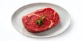 Perfectly Marbled Raw Beef Steak Ready for Grilling or PanSearing A Premium StudioQuality Image Ideal for Culinary Royalty Free Stock Photo
