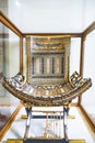 Tutankhamun Golden Chair - Tahrir Square - Egyptian Museum Royalty Free Stock Photo