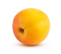 Perfectly retouched apricot isolated on white background. High quality and retouching Royalty Free Stock Photo