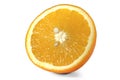 Perfectly retouched sliced orange isolated on the white background with clipping path. Lets see what happens: One of the best isol Royalty Free Stock Photo