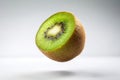 Perfectly Ripe Kiwi A Solitary Vibrant Burst of Freshness in a Studio Setting Royalty Free Stock Photo
