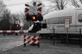 Dutch Rail Crossing with ICE Train