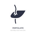 perfoliate icon on white background. Simple element illustration from Nature concept