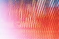 Perforated abstract pixel city background