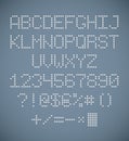 Perforated alphabet