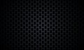 Perforated black metallic background. Dark carbon fiber texture. Black metal texture steel background. Royalty Free Stock Photo