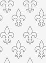 Perforated countered Fleur-de-lis in row