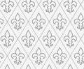 Perforated countered Fleur-de-lis
