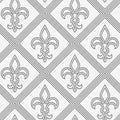 Perforated double countered Fleur-de-lis