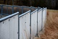 Perforated expanded metal sheet metal fencing. Very durable railing made of galvanized railing frame. The strip of ornamental gras