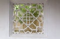 Perforated garden window, Suzhou gardens, China Royalty Free Stock Photo