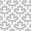 Perforated maple leaves double countered