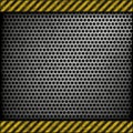 Perforated metal background