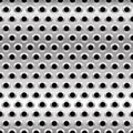 Perforated Metal Background. Punched Metal with Circles. Royalty Free Stock Photo