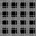 Perforated metal chrome, steel, iron, silver texture seamless pattern background.
