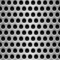 Perforated metal plate.