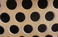 Perforated Metal Sheet with Circular Hole Grid Royalty Free Stock Photo