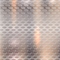 Perforated metallic background brushed polished copper texture, created with gradient mesh. Royalty Free Stock Photo