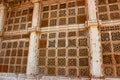 Perforated stone work at the exteriors of Sarkhej Roza, Makarba, Ahmedabad, Gujarat