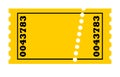 Perforated ticket