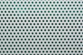 Perforated white metal