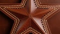 The perforations form a pattern bordering the star s outline Royalty Free Stock Photo