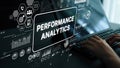 Performance Analytics Dashboard with Data Visualizations and Metrics for Business Intelligence and Decision Making Royalty Free Stock Photo