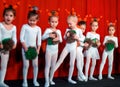 Performance of a children`s private ballet school. Saint Petersburg. Russia