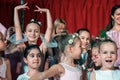 Performance of a children`s private ballet school. Saint Petersburg. Russia