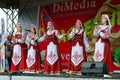 Performance of creative choral collective during Shrovetide fest