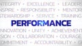Performance - Highlighted Concept Buzzwords Royalty Free Stock Photo