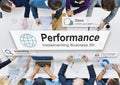 Performance level development accomplishment concept Royalty Free Stock Photo