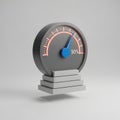 Performance Meter Stepped Podium 90Percent Royalty Free Stock Photo