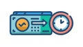 Performance Monitoring and Data Analysis Icon for Business, vector design Generative AI Royalty Free Stock Photo