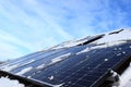 The performance of photovoltaic panels is affected by the weather. Snow limits the production of green energy.