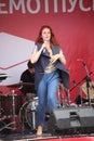The performance of the popular singer Anna Malysheva and pop band Mint