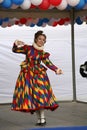 The performance of promoters and dancers of the ensemble of historical costume and dance Rameau's Nephews. Royalty Free Stock Photo