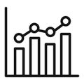 Performance Stats Icon Ideal for Metrics and Data Visualization