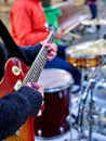 Performance of street musicians Royalty Free Stock Photo