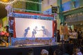 Performance of Thai shadow play on18th Phuket chinese new year d